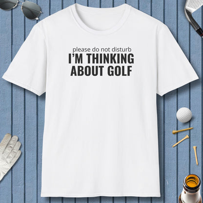 Do Not Disturb - Adult Golf T-Shirt in White