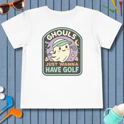 Ghouls Just Wanna Have Golf - Toddler Golf T-Shirt in White