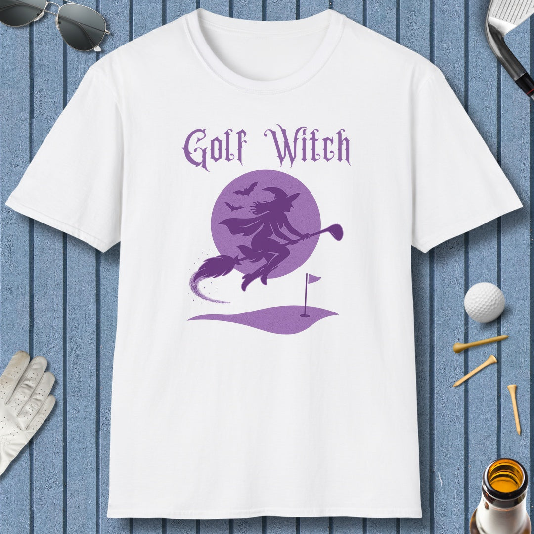 Golf Witch - Adult Golf T-Shirt in White