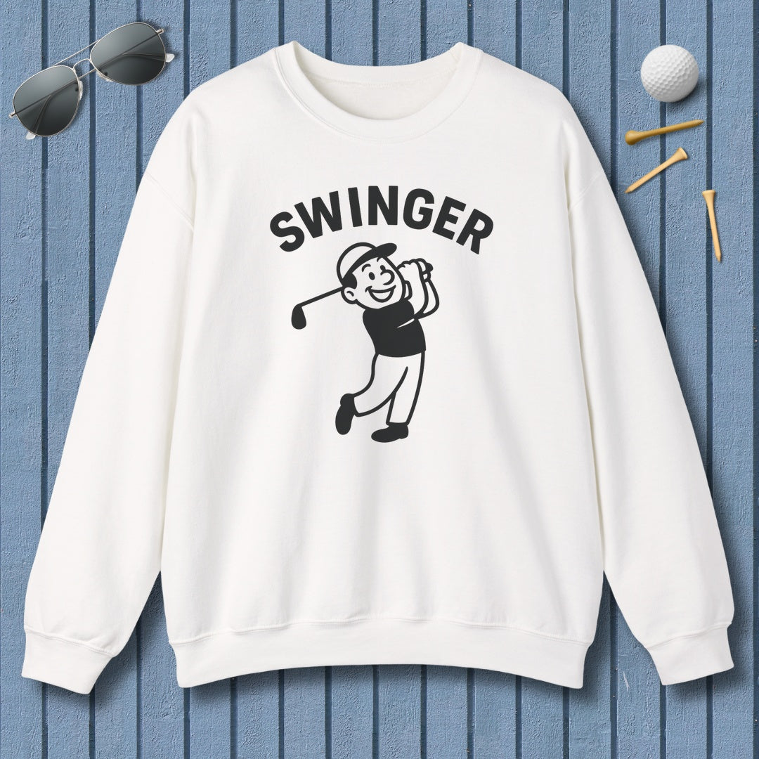 Swinger - Adult Golf Sweatshirt in White