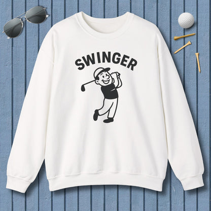 Swinger - Adult Golf Sweatshirt in White