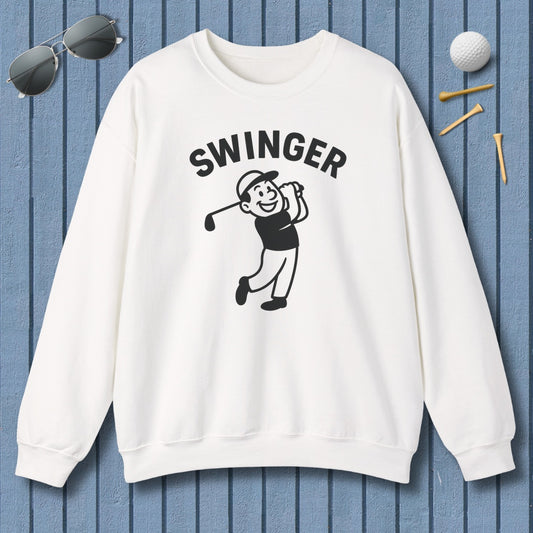 Swinger - Adult Golf Sweatshirt in White