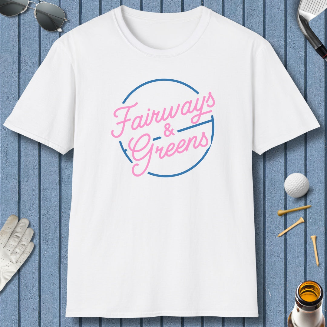 Fairways & Greens - Adult Golf T-Shirt in White