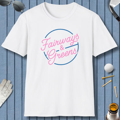 Fairways & Greens - Adult Golf T-Shirt in White