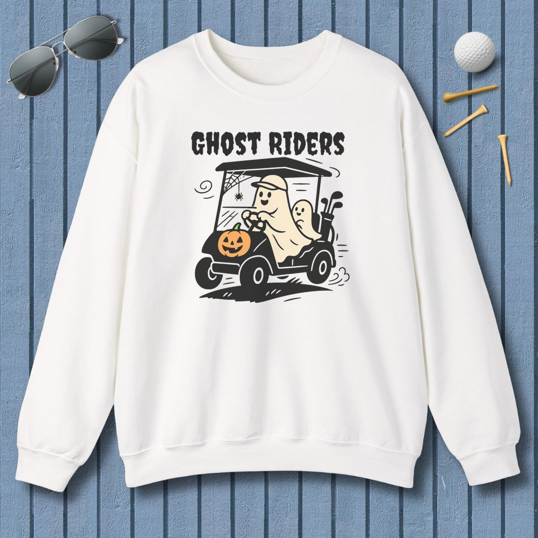 Ghost Riders - Adult Golf Sweatshirt in White