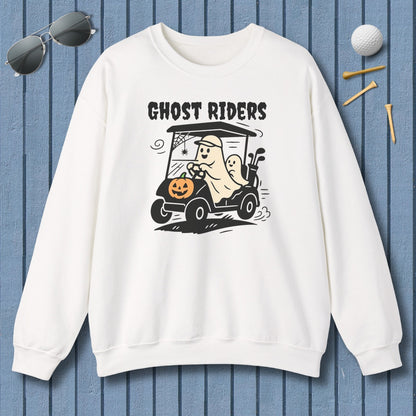 Ghost Riders - Adult Golf Sweatshirt in White