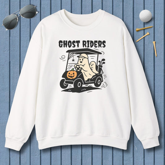 Ghost Riders - Adult Golf Sweatshirt in White