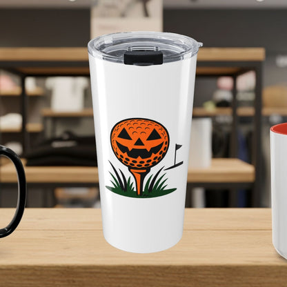 Tee Time Terror - 20oz Tumbler in White
