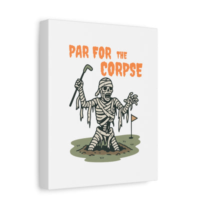 Par for the Corpse - Canvas Wall Art - White - 8×10 - front