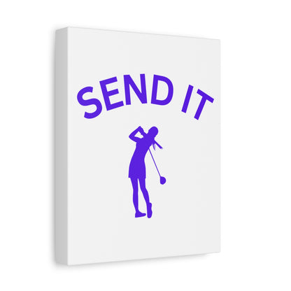 SEND IT (Female) - Canvas Wall Art - White - 8×10 - front