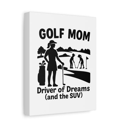 Golf Mom - Canvas Wall Art - White - 8×10 - front