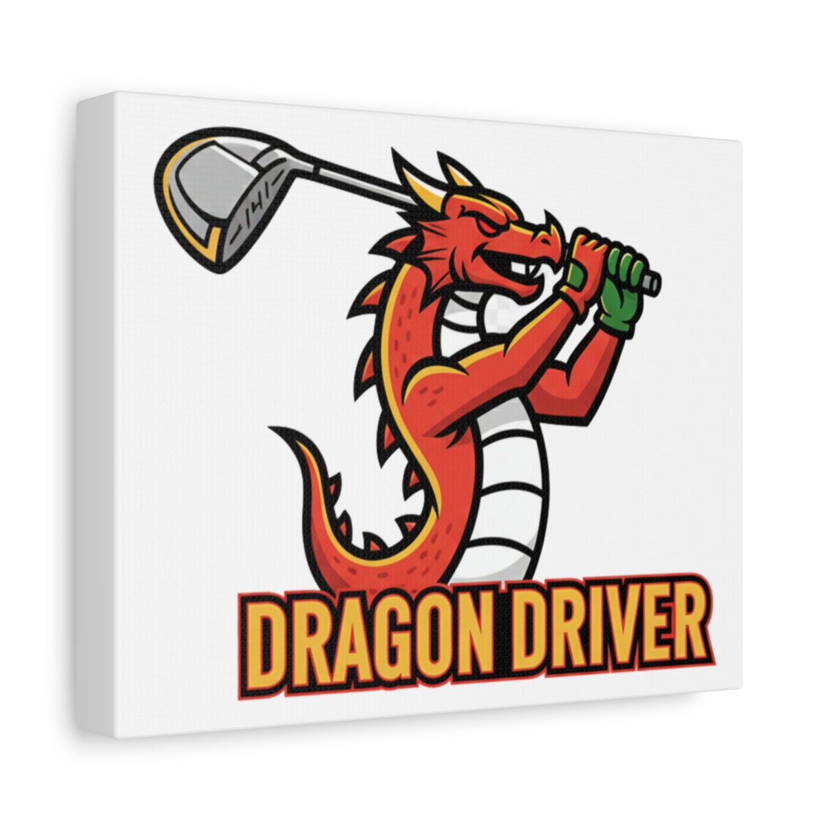 Dragon Driver - Canvas Wall Art - White - 8×10 - front