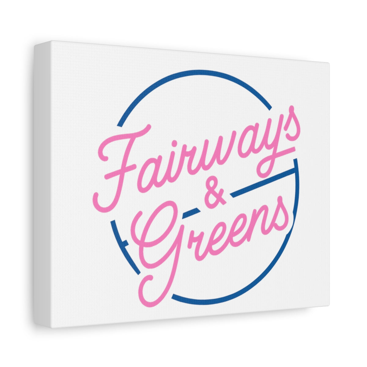 Fairways & Greens - Canvas Wall Art - White - 8×10 - front