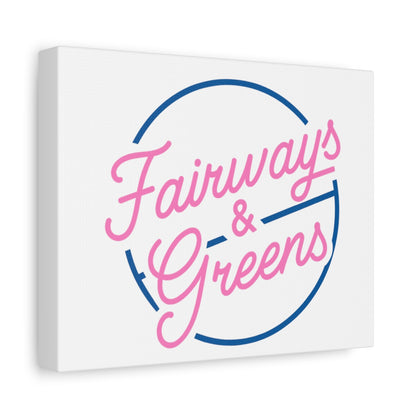Fairways & Greens - Canvas Wall Art - White - 8×10 - front