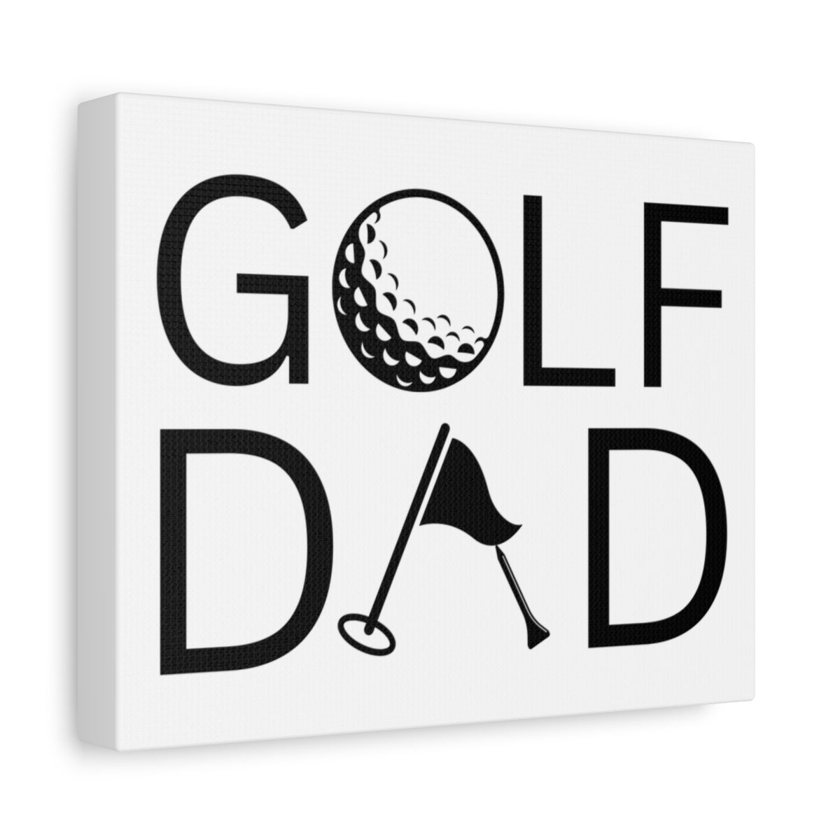 Golf Dad - Canvas Wall Art - White - 8×10 - front