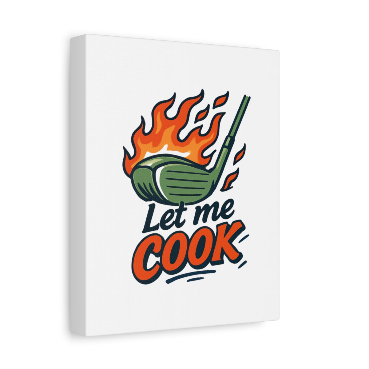 Let Me Cook - Canvas Wall Art - White - 8×10 - front