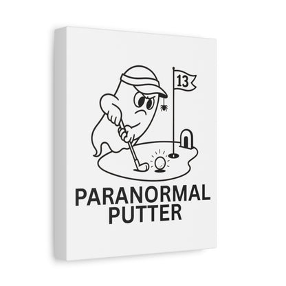 Paranormal Putter - Canvas Wall Art - White - 8×10 - front