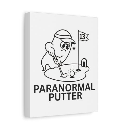 Paranormal Putter - Canvas Wall Art - White - 8×10 - front