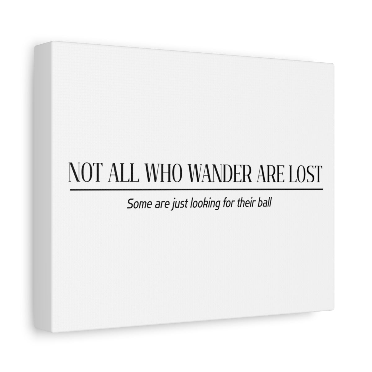 Not All Who Wander Are Lost - Canvas Wall Art - White - 8×10 - front