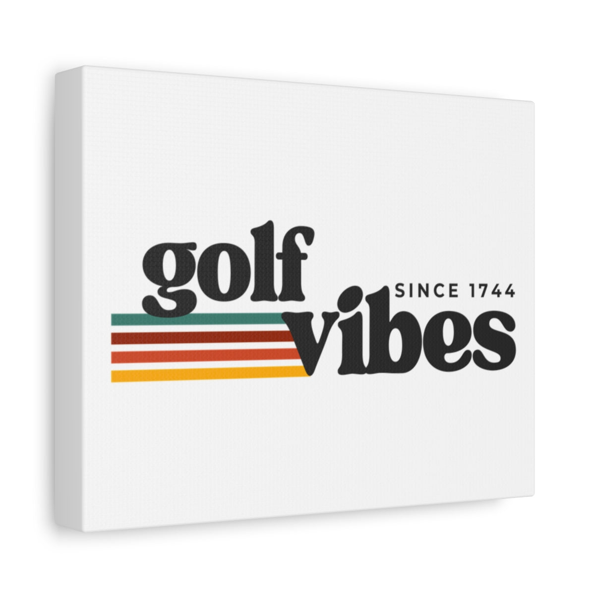 Golf Vibes - Canvas Wall Art - White - 8×10 - front