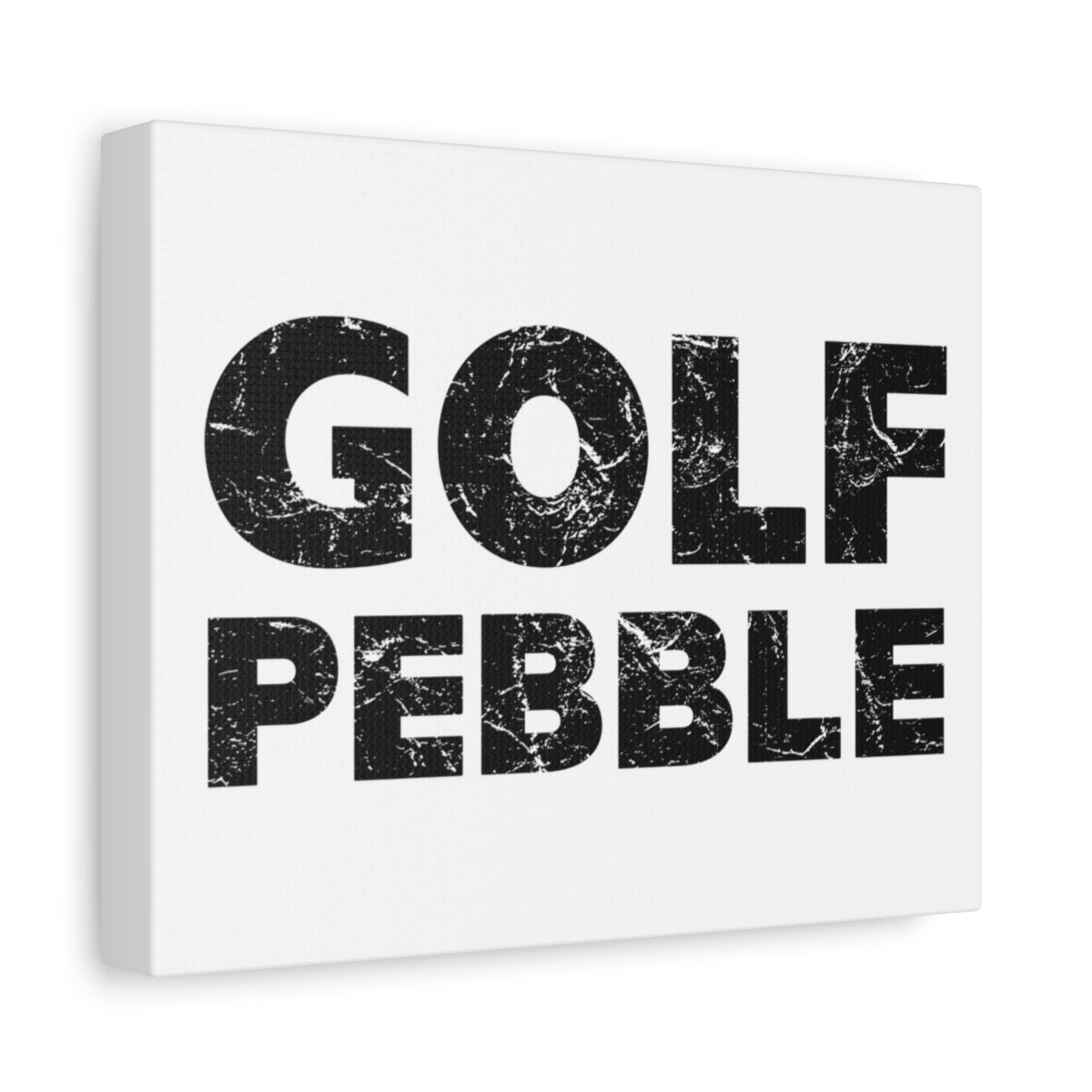 Golf Pebble - Canvas Wall Art - White - 8×10 - front