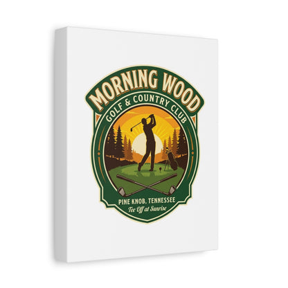 MORNING WOOD GOLF & COUNTRY CLUB - Canvas Wall Art - White - 8×10 - front