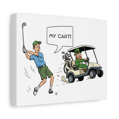 My Cart! - Canvas Wall Art - White - 8×10 - front