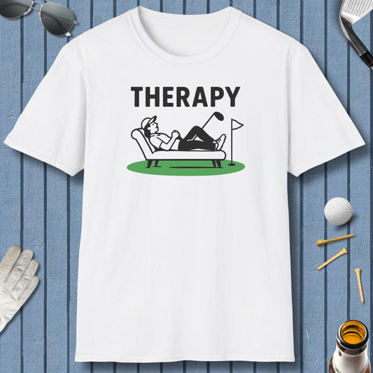 Golf Therapy - Adult Golf T-Shirt in White