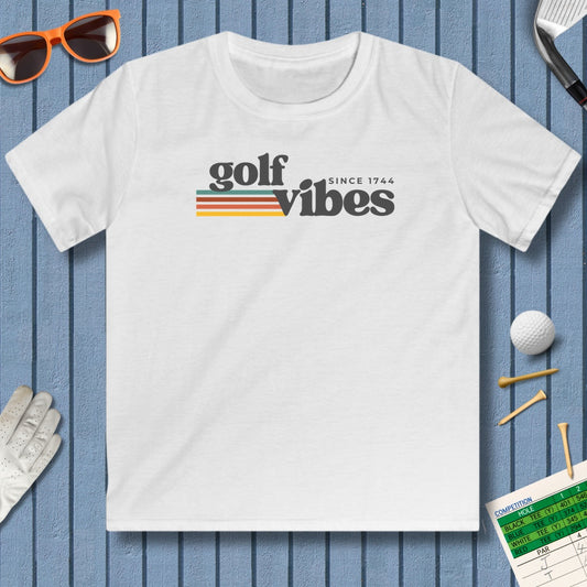 Golf Vibes - Youth Golf T-Shirt in White