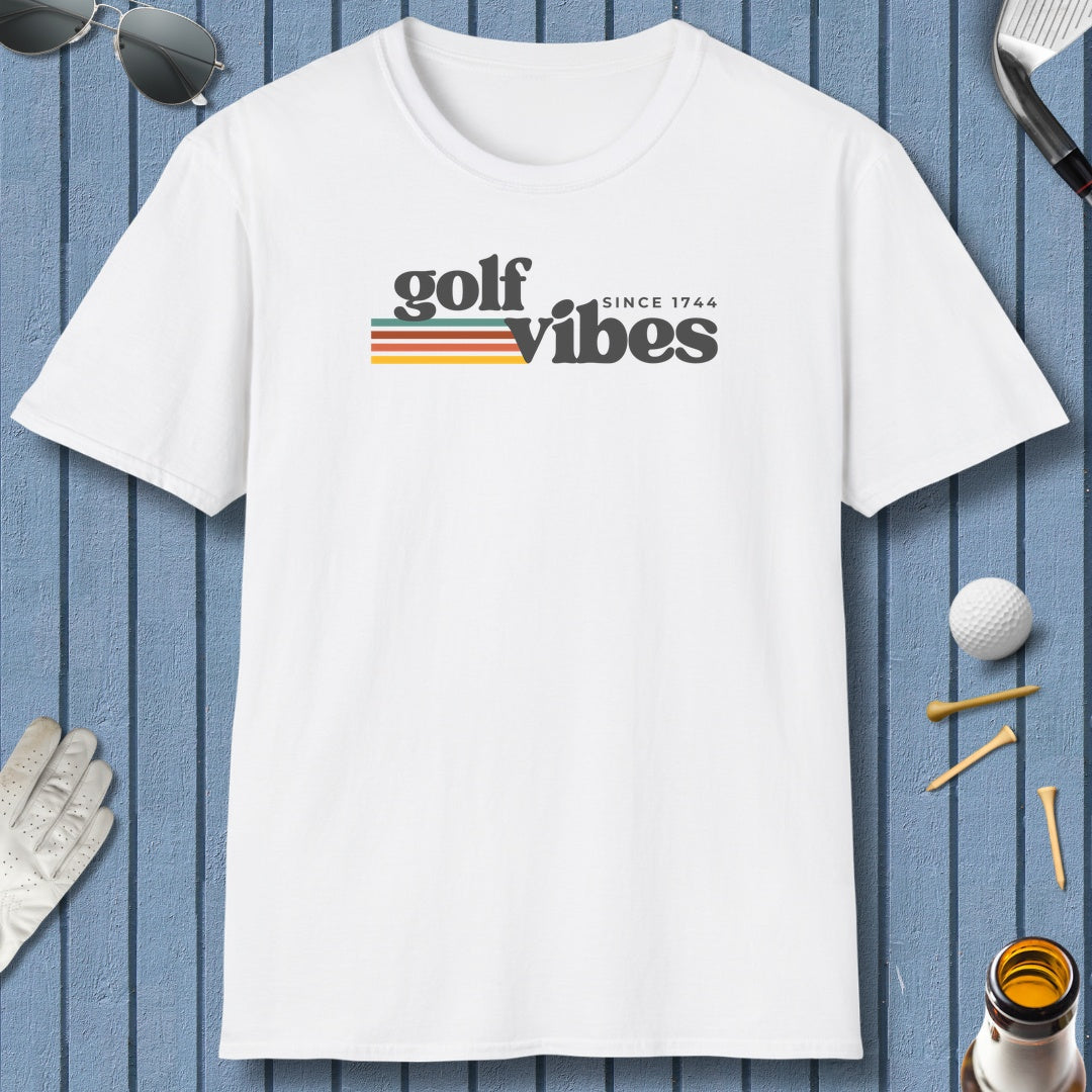 Golf Vibes - Adult Golf T-Shirt in White