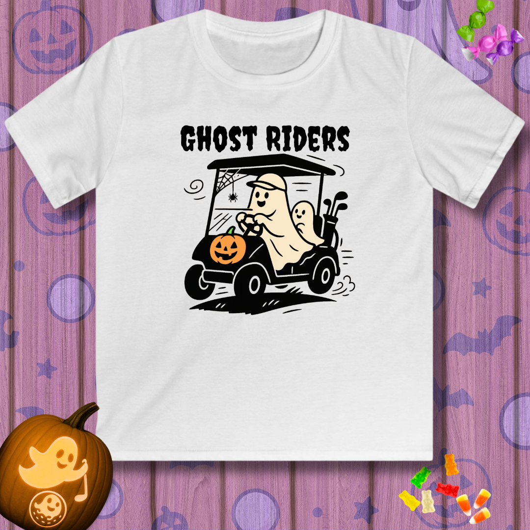 Ghost Riders - Youth Halloween Golf T-Shirt