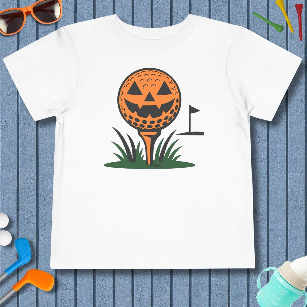 Tee Time Terror - Toddler Golf T-Shirt in White