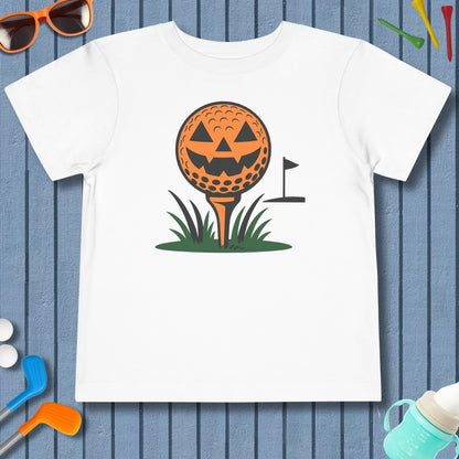 Tee Time Terror - Toddler Golf T-Shirt in White