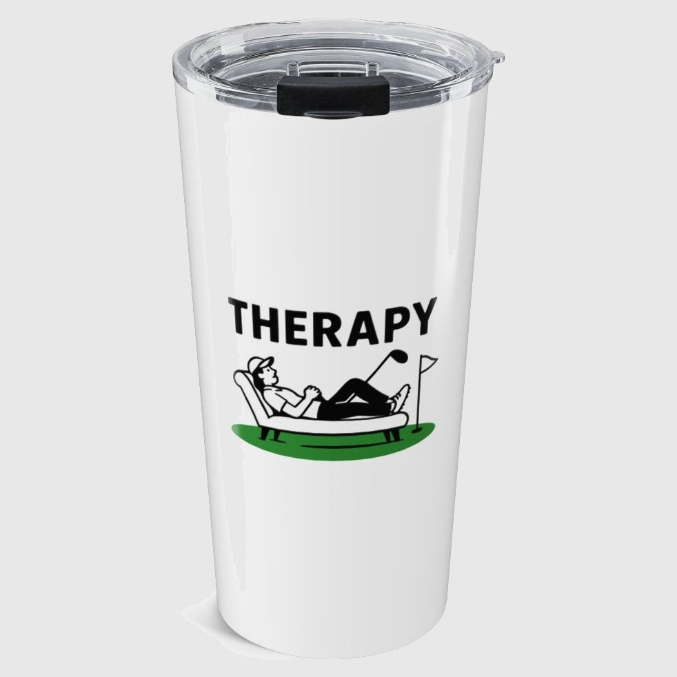 Golf Therapy - 20oz Tumbler in White