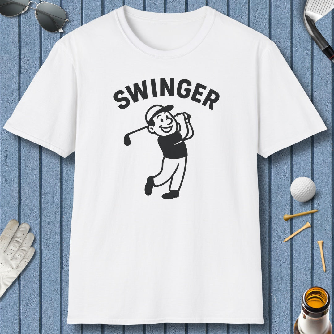 Swinger - Adult Golf T-Shirt in White