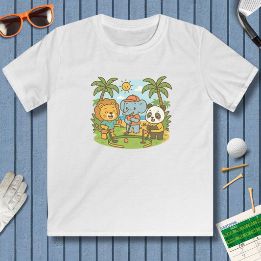 It's a zoo out here - Youth Golf T-Shirt in White