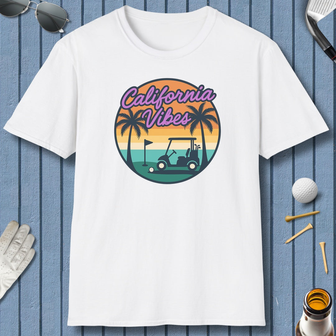 Golf Vibes - California Coast Edition - Adult Golf T-Shirt in White