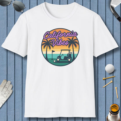Golf Vibes - California Coast Edition - Adult Golf T-Shirt in White