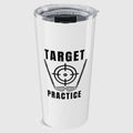 Target Practice - 20oz Tumbler in White