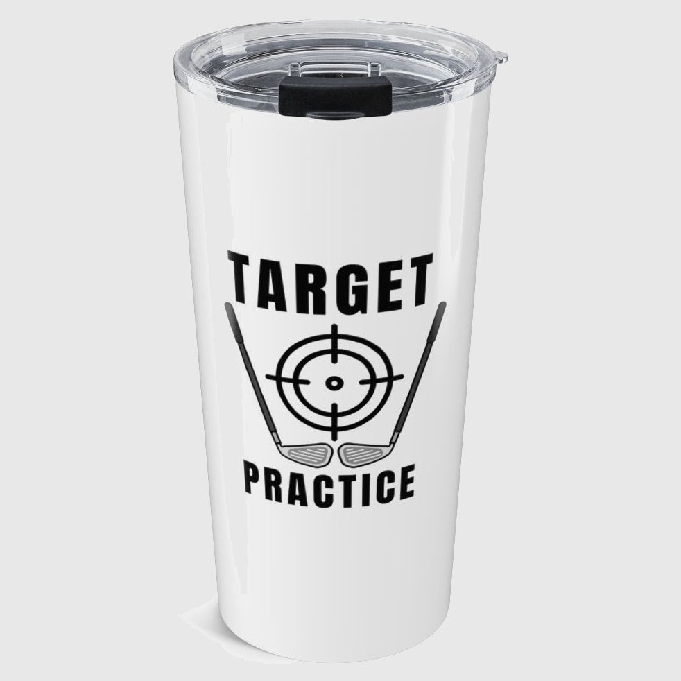 Target Practice - 20oz Tumbler in White