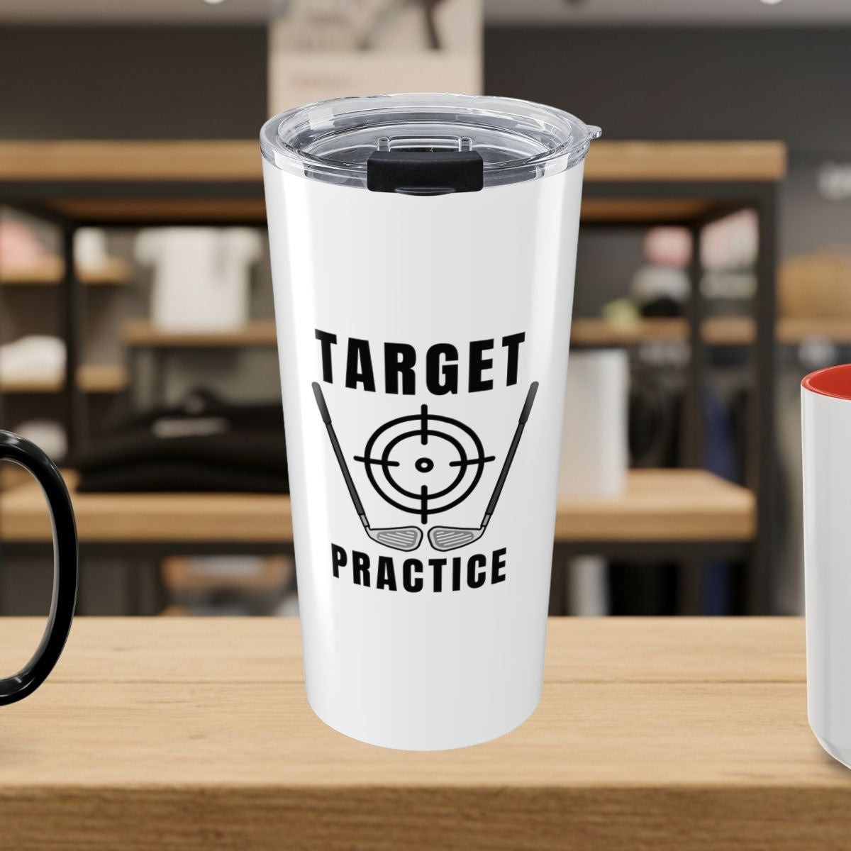 Target Practice - 20oz Tumbler in White