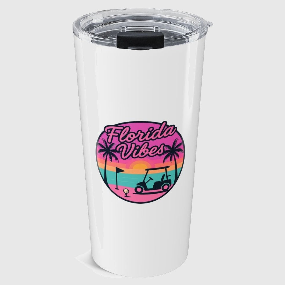 Golf Vibes - Florida Sunshine Edition - 20oz Tumbler in White