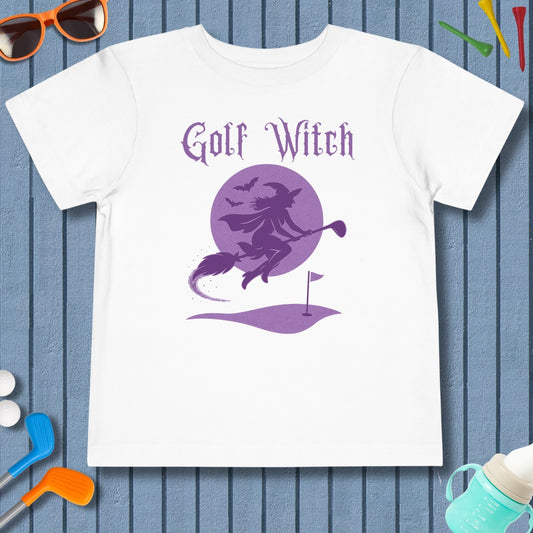 Golf Witch - Toddler Golf T-Shirt in White