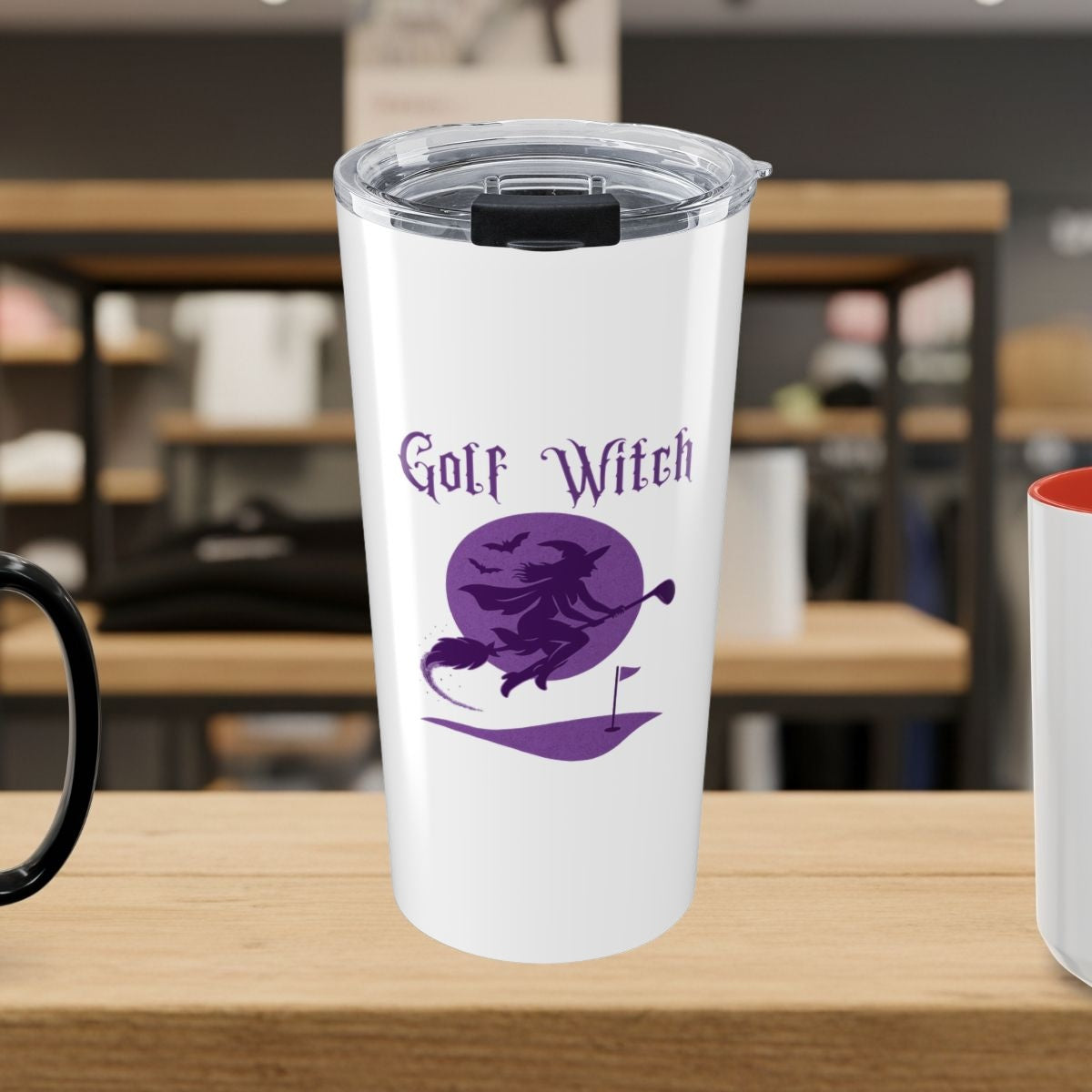 Golf Witch - 20oz Tumbler in White