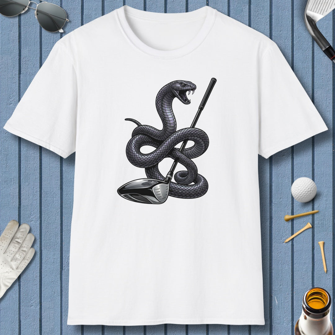 Strike Position - Mamba - Adult Golf T-Shirt in White