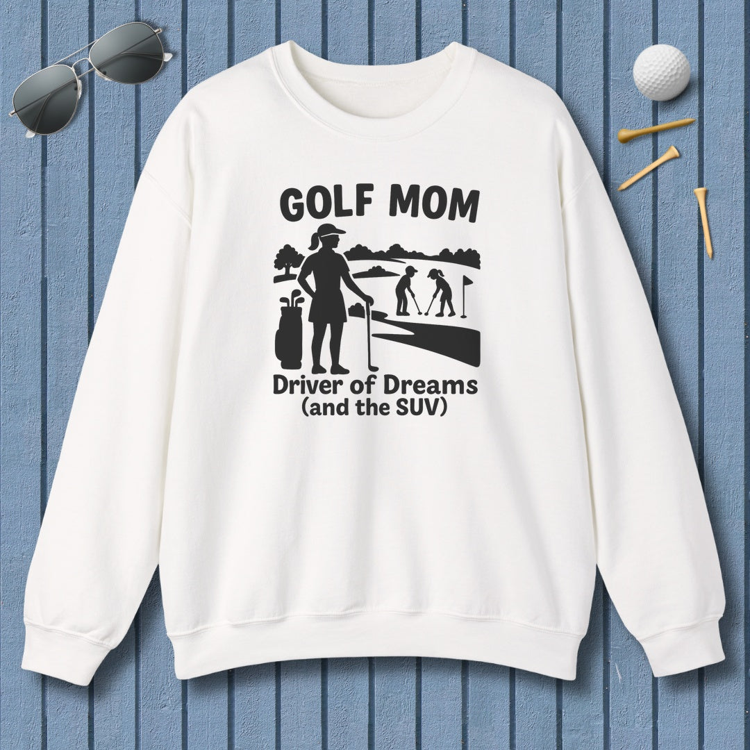Golf Mom - Adult Golf Sweatshirt in White