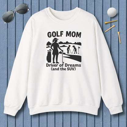 Golf Mom - Adult Golf Sweatshirt in White