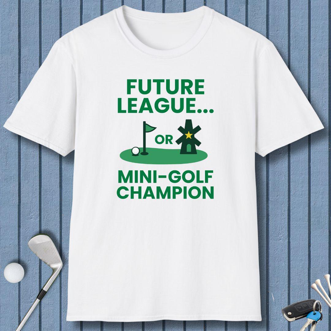 Future League… or Mini-Golf Champion in White, great for casual wear. Find more fun golf focused products at oneforetheages.com