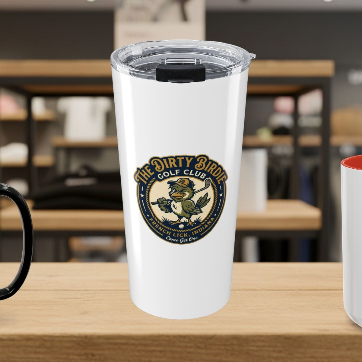 The Dirty Birdie Golf Club - French Lick, Indiana - 20oz Tumbler in White