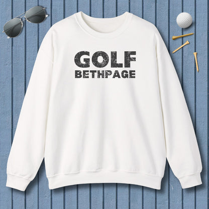 Golf Bethpage - Adult Golf Sweatshirt in White